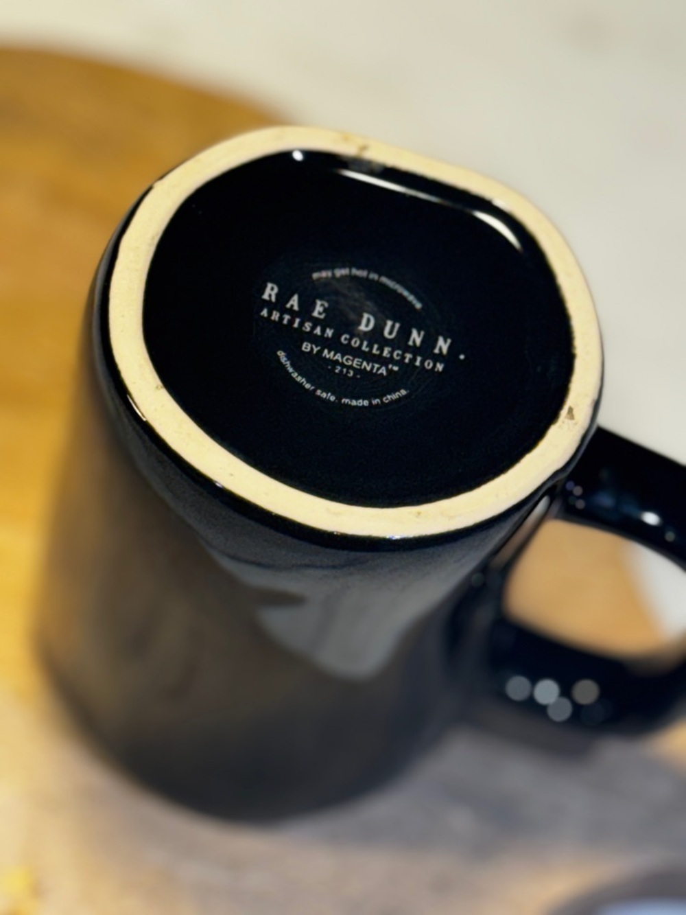 Rae Dunn “His” Mug Designer Collectable Coffee Tea Drinking Cup Handle Couples - Picture 5 of 5